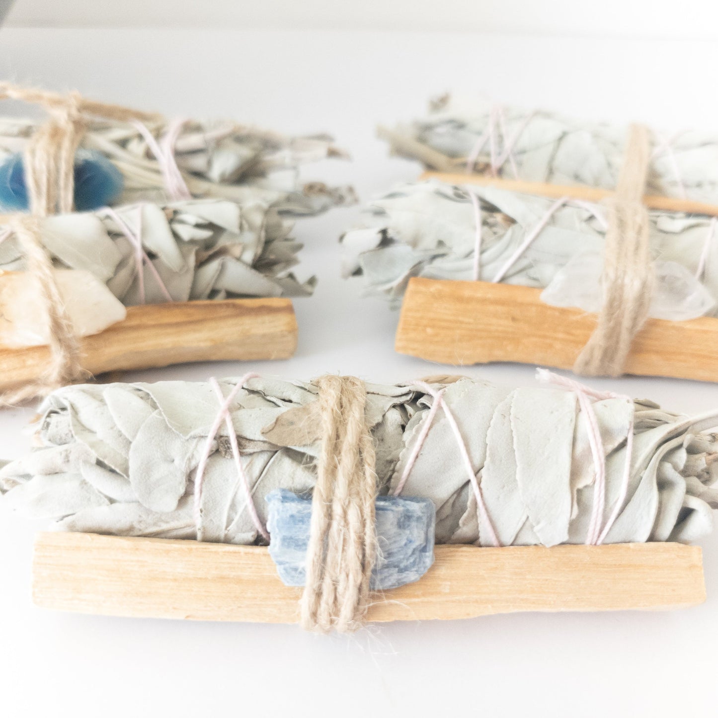 Palo Santo & Sage Smudging Bundle with Crystal Choice