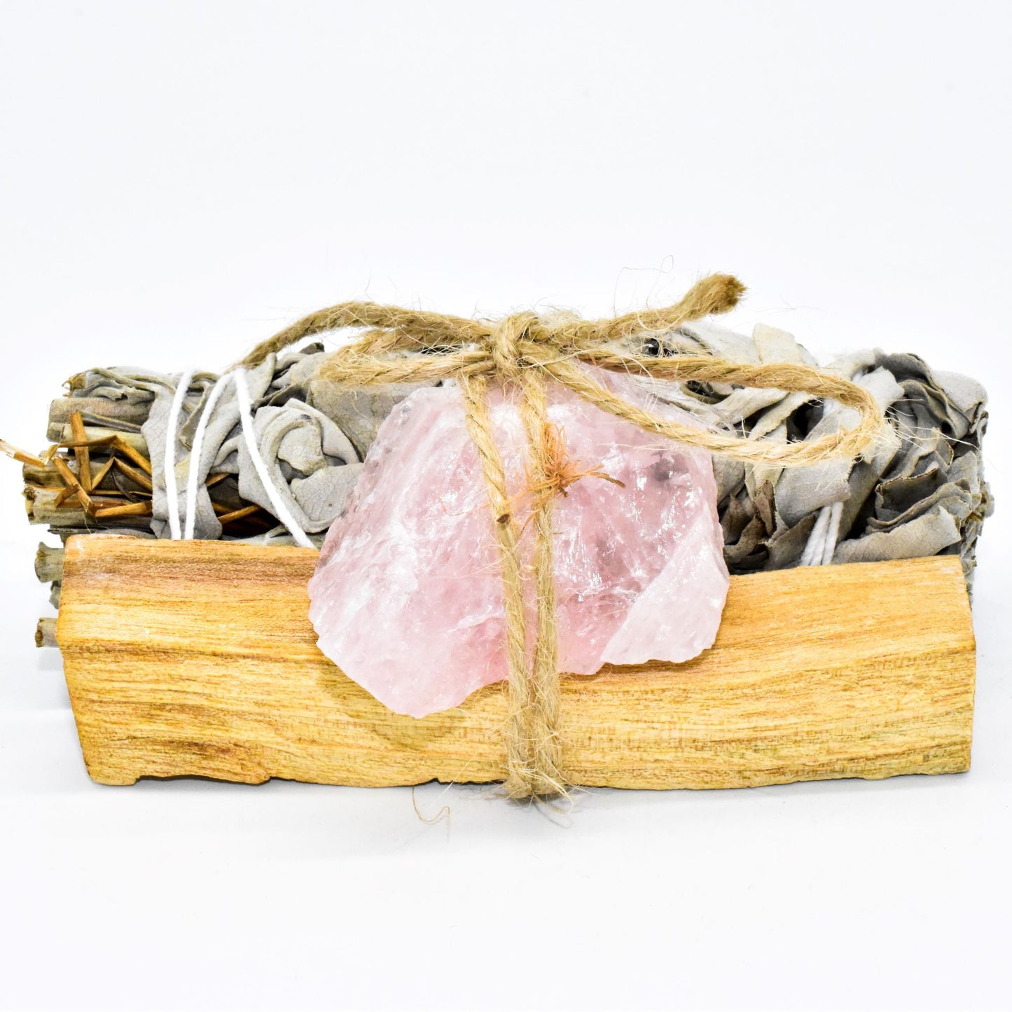 Palo Santo & Sage Smudging Bundle with Crystal Choice